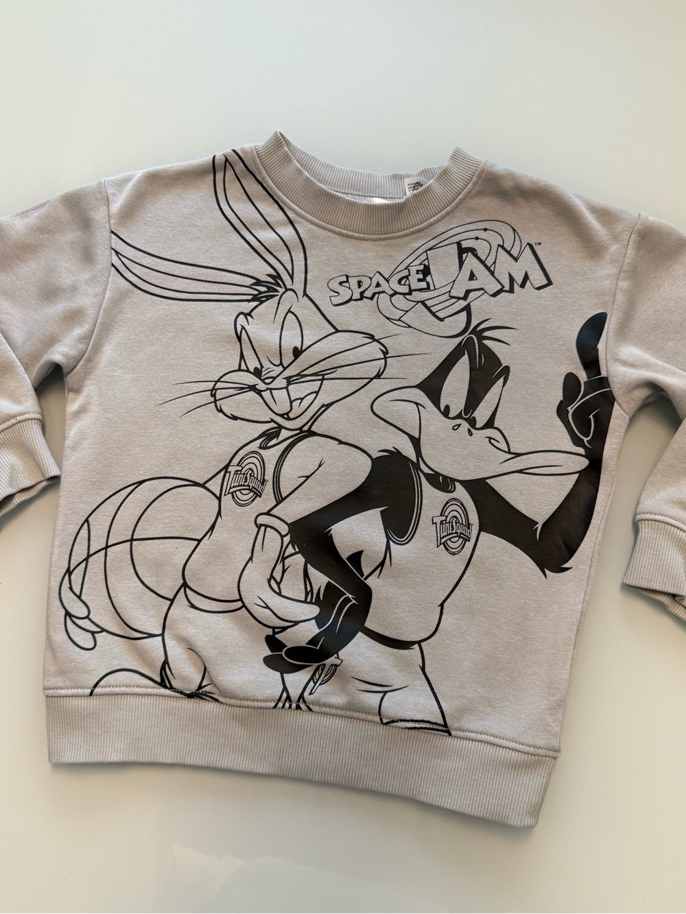 H&M Space Jam Graphic Sweatshirt for Kids - Light Gray